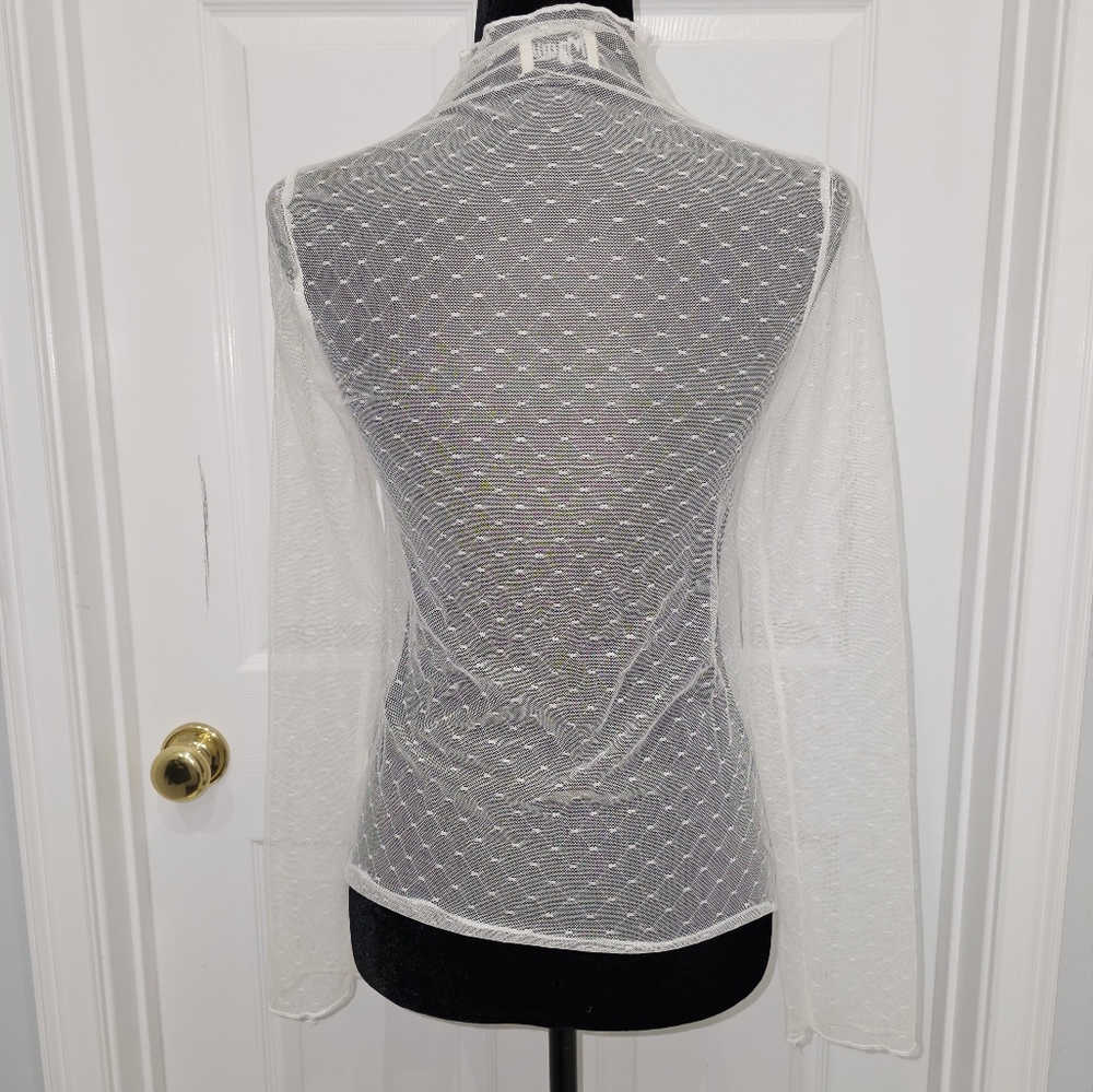 Show me your Mumu, Women's Size Small Sheer Blouse - Picture 3 of 10
